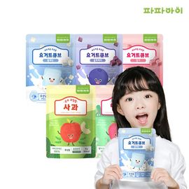 Papa Eye freeze-dried fruit chips strawberry apple blueberry yogurt baby children's snack set of 5 kinds _frozen, dried, fruit chips, strawberry, apple, blueberry, yogurt_Made in Korea